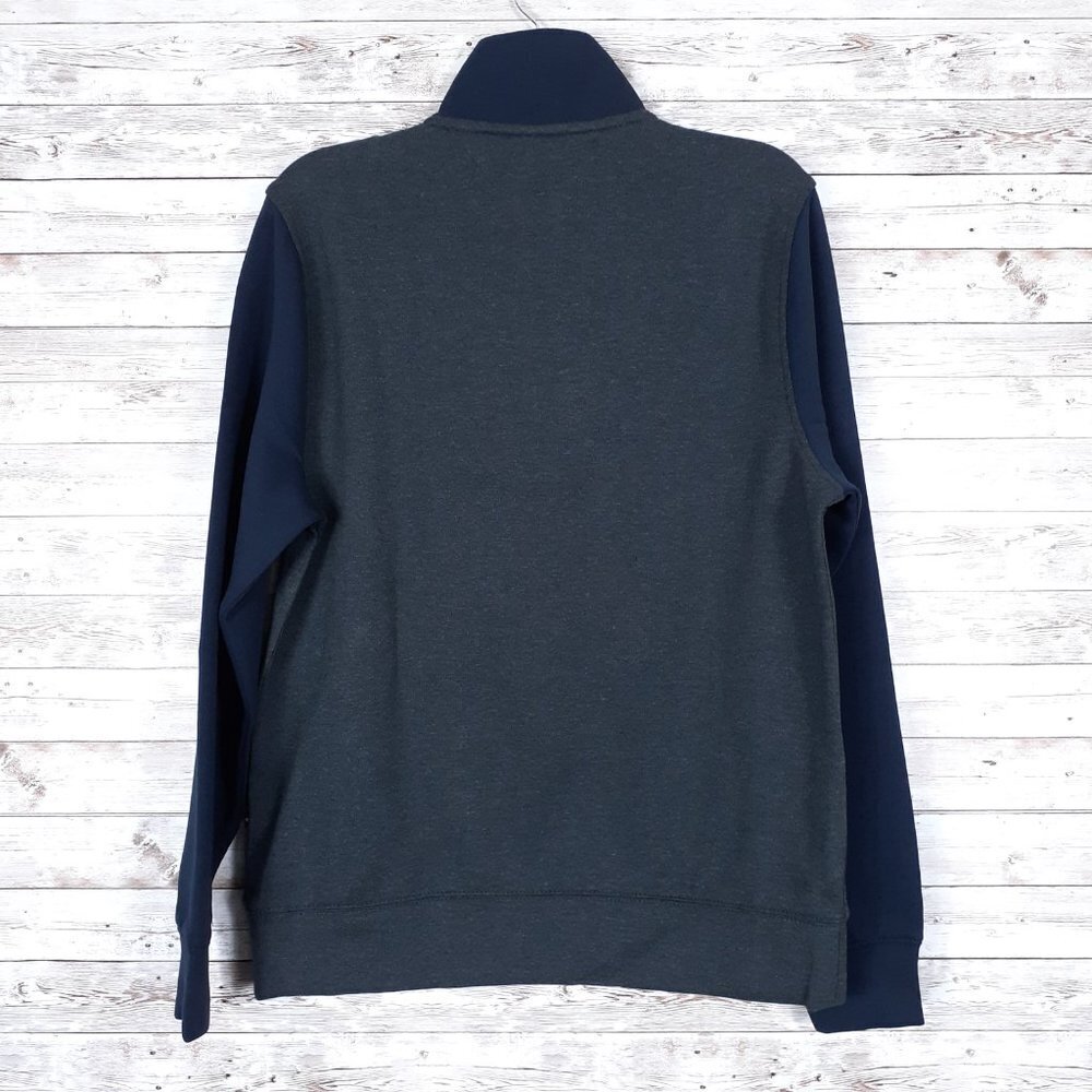 Tommy Hilfiger Sweatshirt S 1/4 Zip Blue Gray 773 - Picture 2 of 5